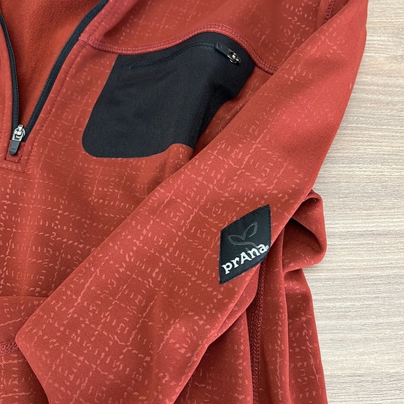 prAna Breathe Men’s Pullover 1/4 Zip Sweater Medium - Picture 5 of 9